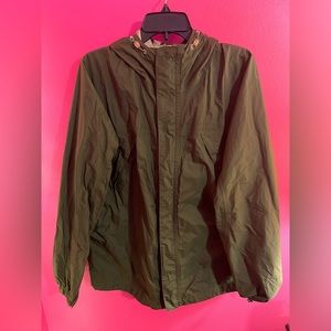 Vintage LL Bean Men’s Large Zip Up Windbreaker Green O ALB2
